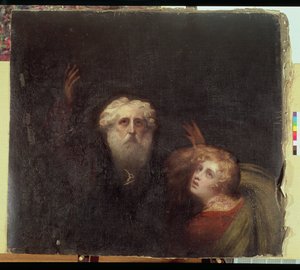 Próspero y Miranda, fragmento de 